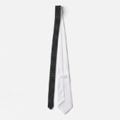 Cravate Motif Pois noir blanc (Dos)