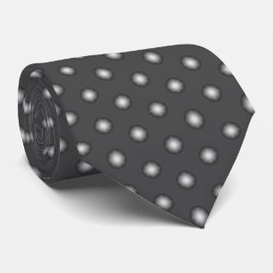 Cravate Motif Polka moderne gris foncé