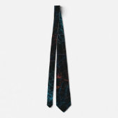 Cravate Motif Polygonal Rose Et Bleu (Dos)