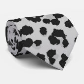 Cravate Motif Poster de animal de Grey Grey Ash Leopard Ch (Roulé)