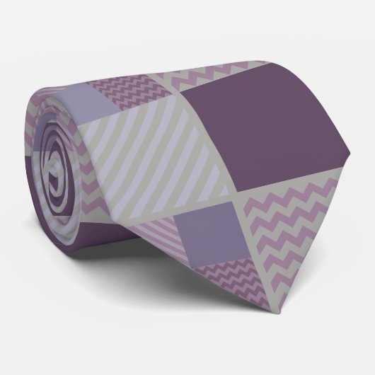 Cravate Motif pourpre (Roulé)