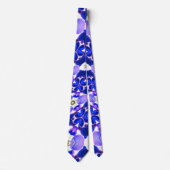 Cravate Motif Purple Wisteria (Devant)