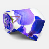 Cravate Motif Purple Wisteria (Roulé)