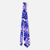 Cravate Motif Purple Wisteria (Dos)
