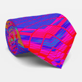 Cravate Motif radial coloré (Roulé)