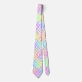 Cravate Motif Rainbow Plaid (Devant)