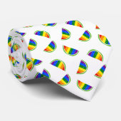 Cravate Motif Rainbow Watermelon (Roulé)