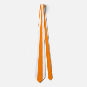 Cravate Motif rayé orange