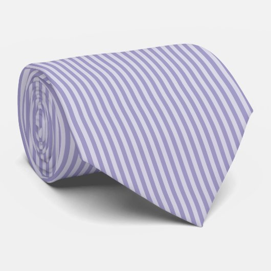 Cravate Motif rayé violet (Roulé)