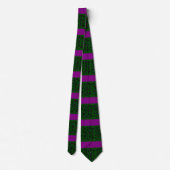 Cravate Motif rayé violet et vert (Dos)