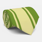 Cravate Motif rayure funky vert (Roulé)