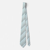 Cravate Motif rayures marron vert pistache Moderne Chic (Devant)