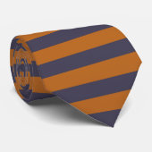 Cravate Motif Rayures Orange Violet (Roulé)