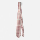 Cravate Motif Rayures Rose Brun (Devant)