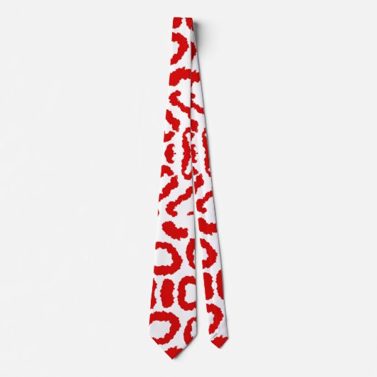 Cravate Motif Red Leopard (Devant)