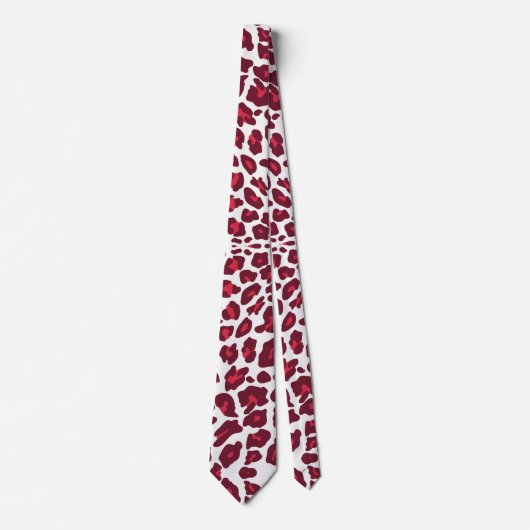 Cravate Motif Red Leopard (Devant)