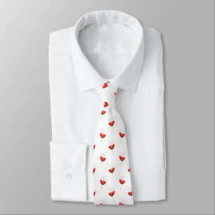 Cravate Motif Red Poppy