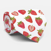 Cravate Motif Red Summer Strawberry (Roulé)