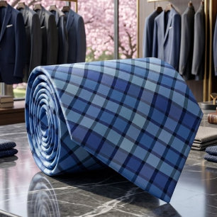 Cravate Motif Répétitif en Carreaux à Damier Diagonal de S