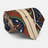 Cravate Motif rétro arabe complexe (Roulé)