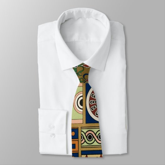Cravate motif rétro assyrien (Attaché)