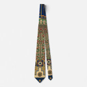 Cravate motif rétro assyrien (Devant)