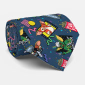 Cravate Motif Rétro-onde Gremlins™ 80's (Roulé)