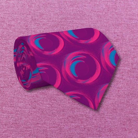 Cravate motif rétro poisson-oeil