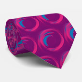 Cravate motif rétro poisson-oeil (Roulé)