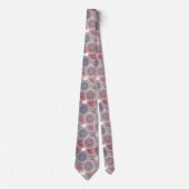 Cravate Motif rétro, rétro, beige, gris élégant (Devant)