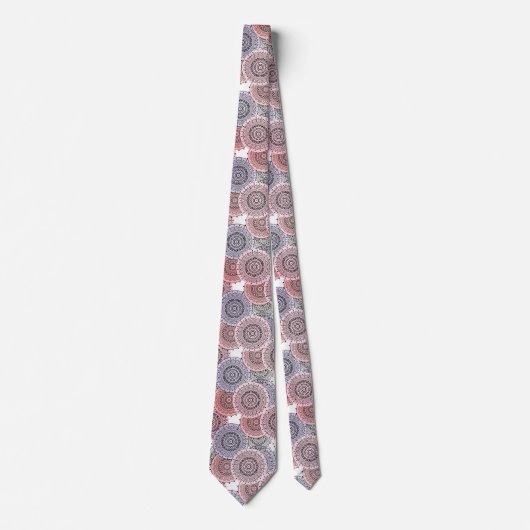 Cravate Motif rétro, rétro, beige, gris élégant (Devant)