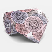Cravate Motif rétro, rétro, beige, gris élégant (Roulé)