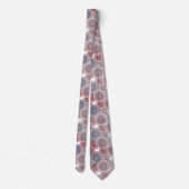Cravate Motif rétro, rétro, beige, gris élégant (Dos)