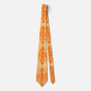 Cravate Motif Rhomoid en jaune or