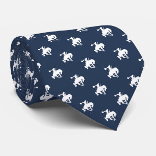 Cravate Motif Rodeo Cowboy   bleu foncé