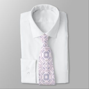 Cravate Motif rose-clair et bleu