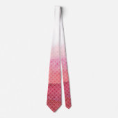 Cravate Motif rose de queue de sirène d'aquarelle (Devant)