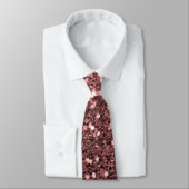 Cravate Motif rose d'étincelle de parties scintillantes de (Attaché)