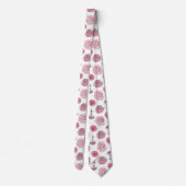 Cravate Motif rose d'oeillet (Dos)
