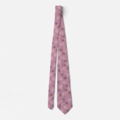 Cravate Motif rose élégant et mignon d'ananas d'or (Dos)