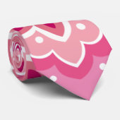 Cravate Motif rose et fleuri (Roulé)