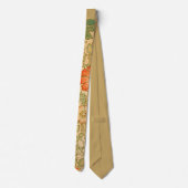 Cravate Motif rose et Rose (par William Morris) (Dos)