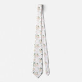 Cravate Motif rose Floral Garden (Devant)