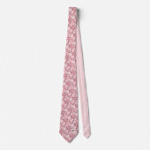 Cravate Motif rose floral Paisley (Devant)