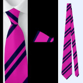 Cravate Motif rose foncé