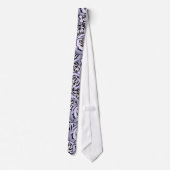 Cravate Motif Rose Lavender (Dos)