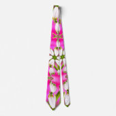 Cravate Motif rose Lily (Devant)