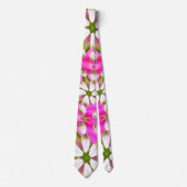 Cravate Motif rose Lily (Devant)