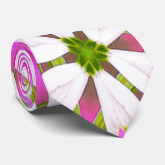 Cravate Motif rose Lily (Roulé)