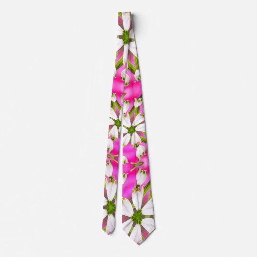 Cravate Motif rose Lily (Dos)